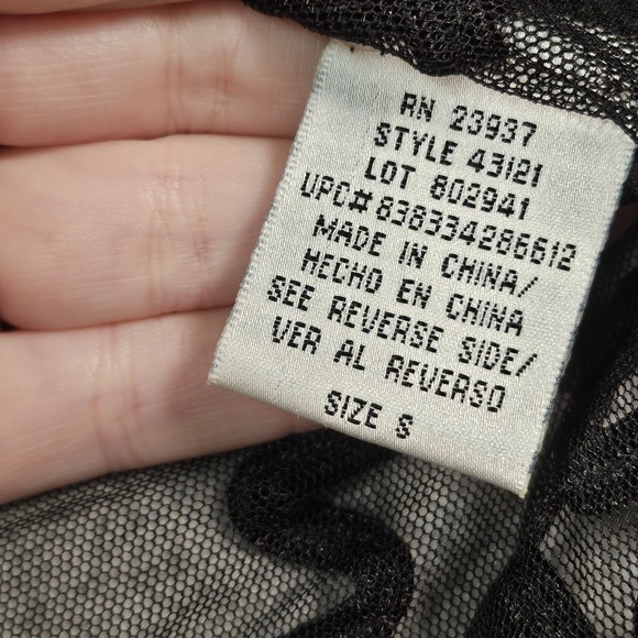 JR Nites By Carol Lin Bolero Jacket Womens S Sheer Whimsigoth Ornate Fairygoth - Picture 7 of 14